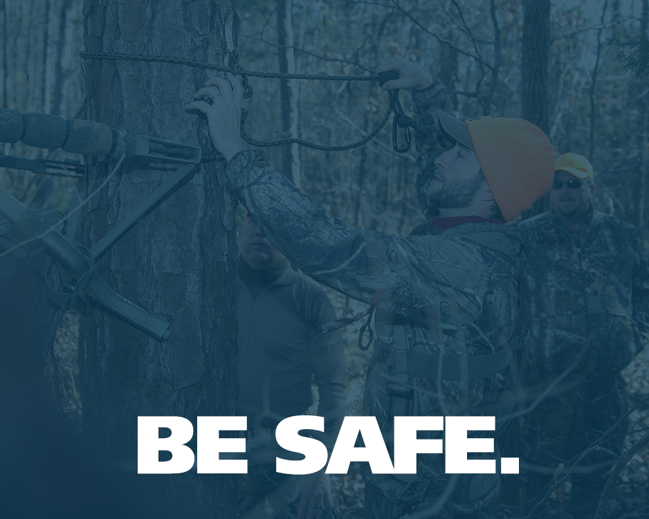Instructor teaching a hunters education class. 
